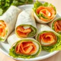 Wraps met zalm en kruidenkaas (koud)