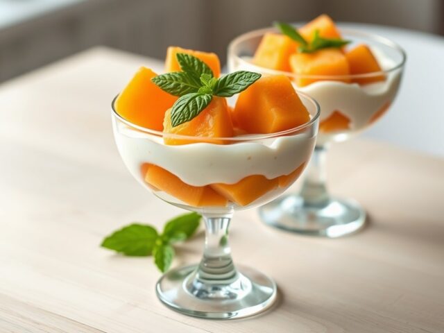 Yoghurt-meloen coupe