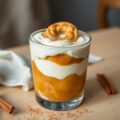 Yoghurt met beschuit en appelmoes