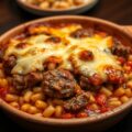 Youversi met lam gegratineerd met graviera