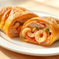 Zalm garnalen strudel