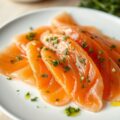 Zalm(gerookt) met Marinade-Dressing