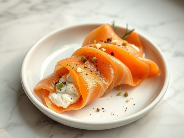 Zalm(gerookt) met Sterke Krab