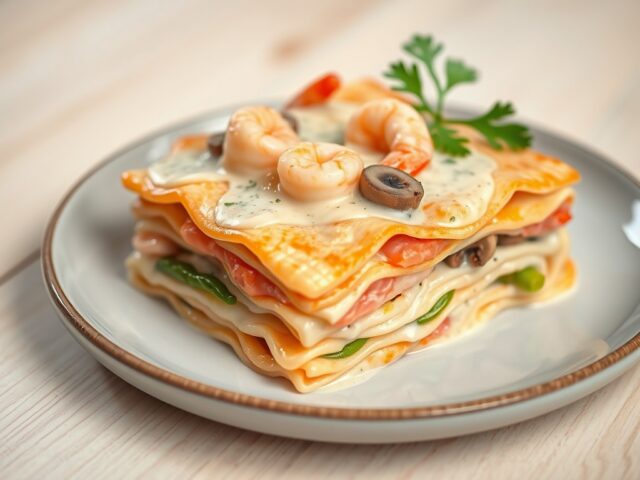 Zalm-lasagna