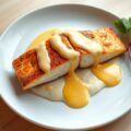 Zalm met bloemkoolpuree en sauce-Hollandaise