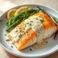 Zalm met Mosterd-Kruidensaus uit de Oven