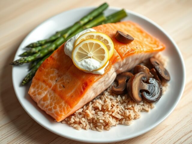 Zalm met roomkaas en citroen