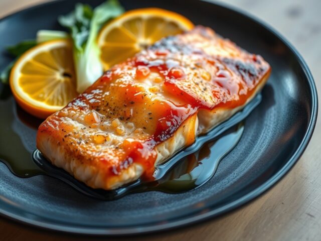 Zalm met Sinaasappel Saus uit de Oven