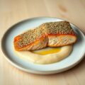 Zalm met Venkelkorst en Selderieknol-Peerpuree