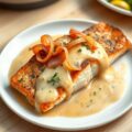 Zalm uit Asturië met cider (Salmón a la Ribereña)