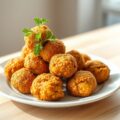 Zalmballetjes, snack