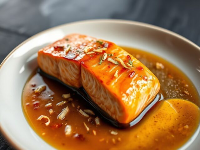 Zalmfilet met Citrus Saus