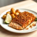 Zalmfilet met rode peper korst