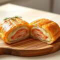 Zalmpastei in bladerdeeg