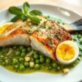 Zeebaars met Groene Saus (Salsa Verde)