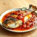 Zeebaars met Tomatensaus