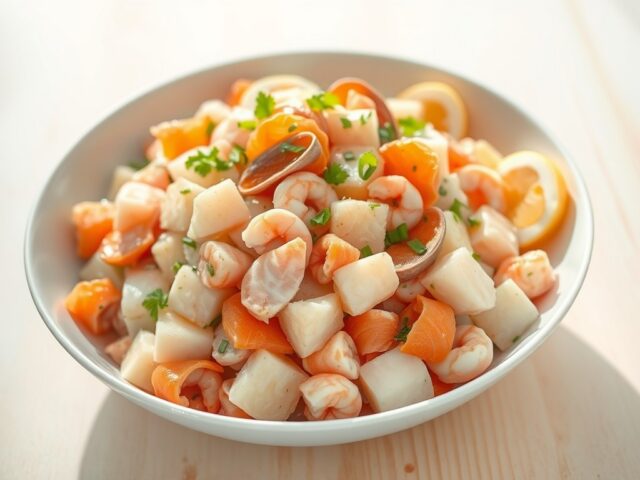 Zeevruchtensalade uit Zweden