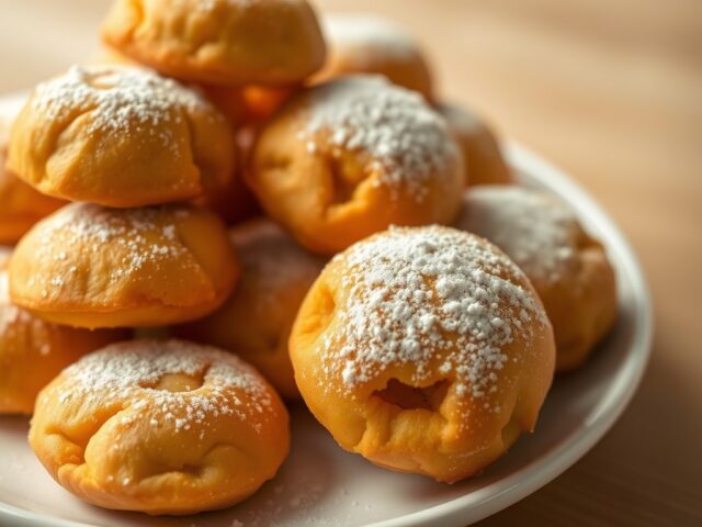 Zoete aardappelbeignets