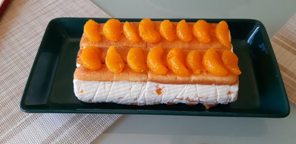 Zomers kwarktaartje met mandarijnen (zonder bakken, uit de koelkast)
