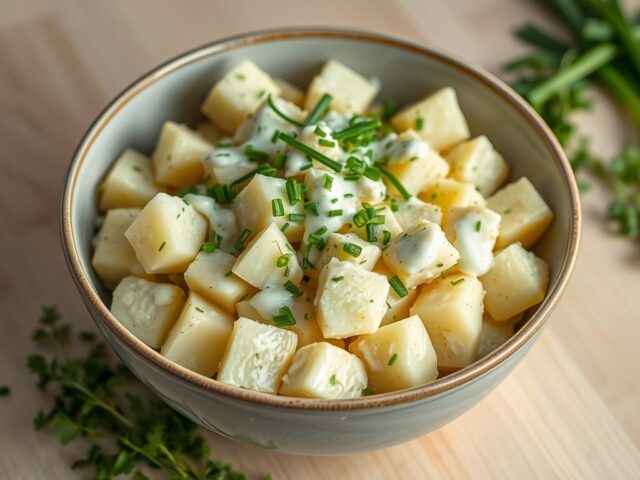 Zomerse aardappelsalade