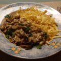 Zürcher Geschnetzeltes met tagliatelle