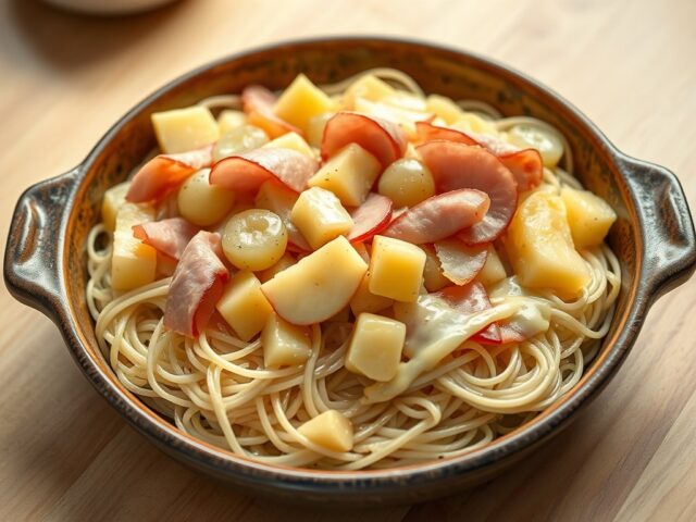 Zuurkool met Fruit en Kaassaus