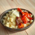Zuurkoolstamppot met shoarma