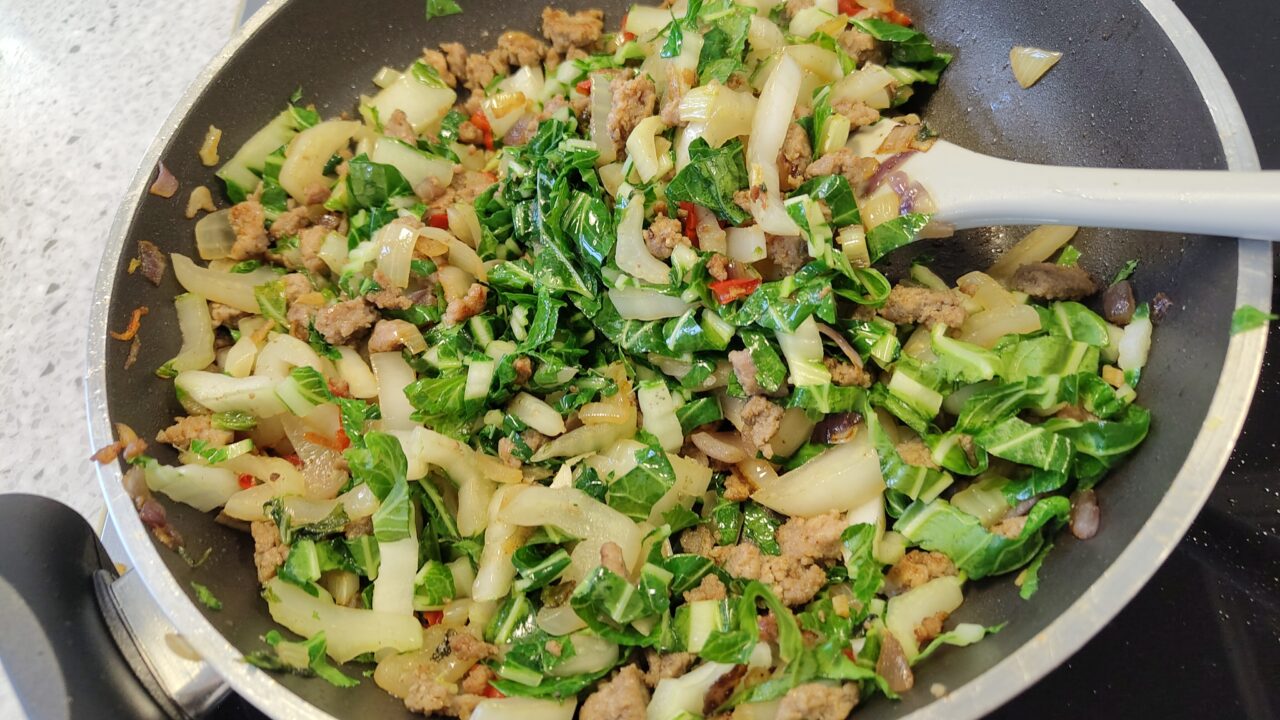 Noedels met rundergehakt en paksoi, foto 3