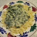 Spinazie Boursin Saus met Penne