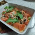 Kabeljauwhaas met tomaat en basilicum knoflook dressing uit de oven