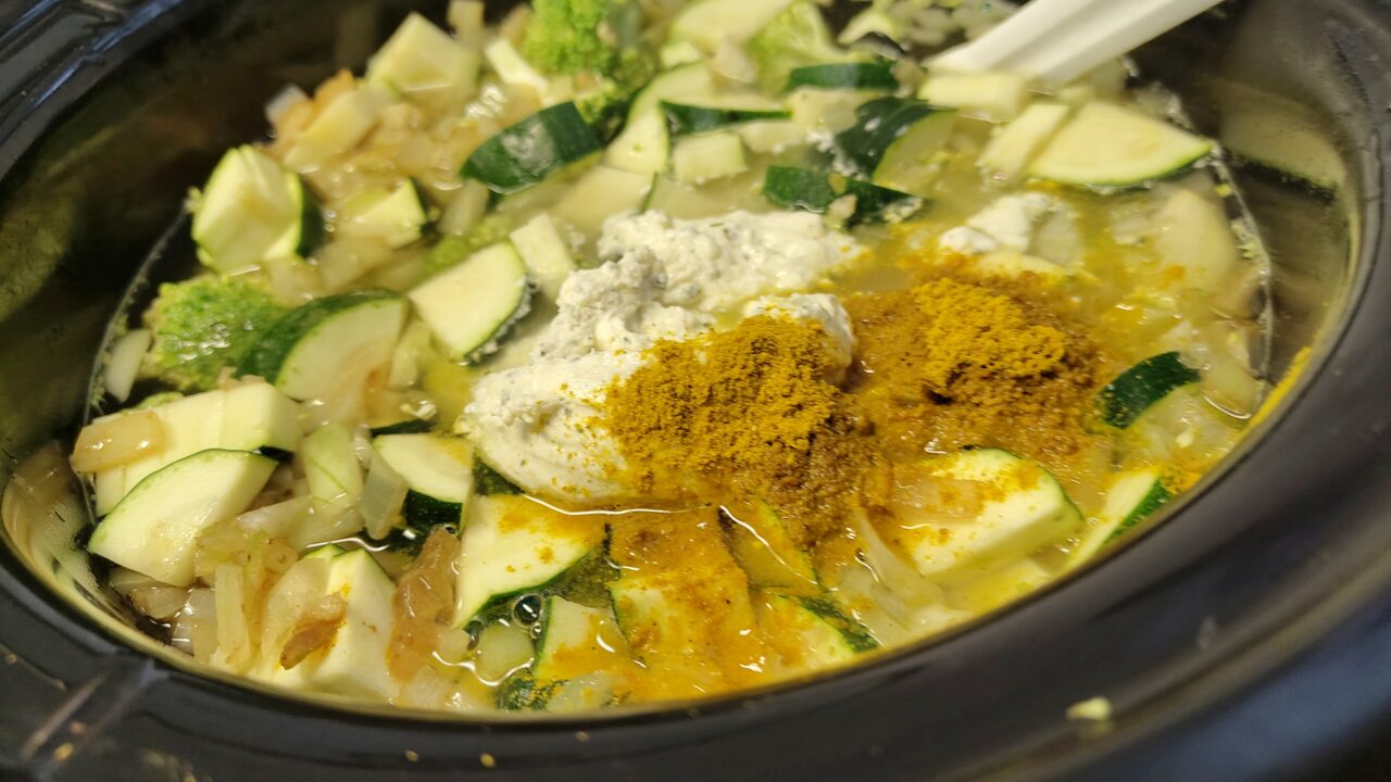 Romige broccoli courgettesoep uit de slowcooker, foto 4