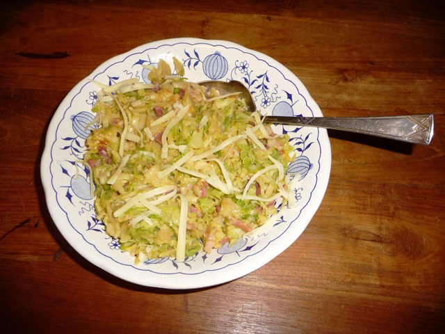 Savooiekool Carbonara