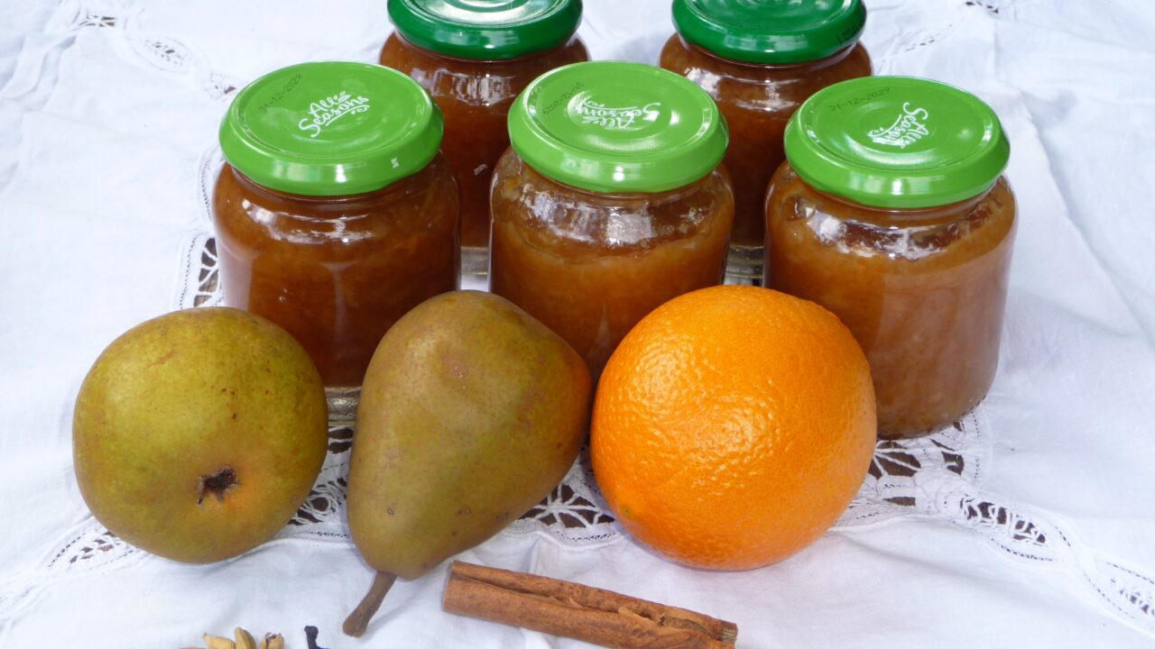 Perenjam met sinaasappel vanille en kardemom, foto 1