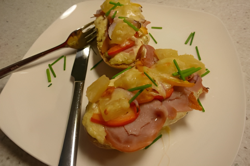Afbak pistoletje Hawaï, lekker en gemakkelijk.
