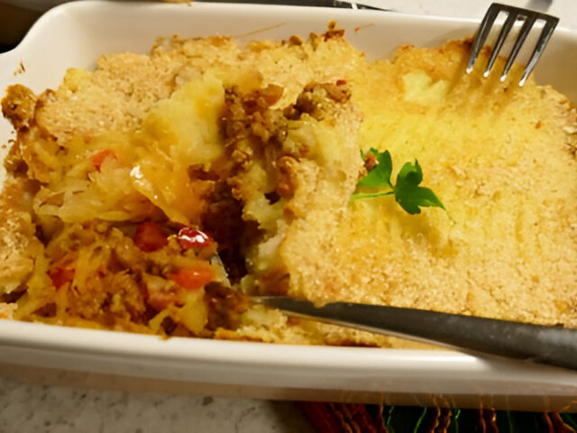 Aziatisch getinte Zuurkool Ovenschotel