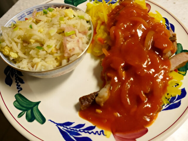Babi Pangang met Nasi van Ramon Brugman