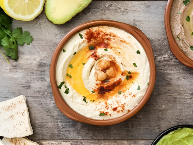 BASIS /LINZEN / WITTE BONEN/ AVOCADO/ OF KIKKERERWTEN MET CITROEN HUMMUS
