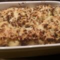 Gegratineerde bloemkool met een romige gehaktsaus