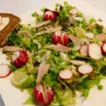 Gerookte Palingsalade met limoen en radijs