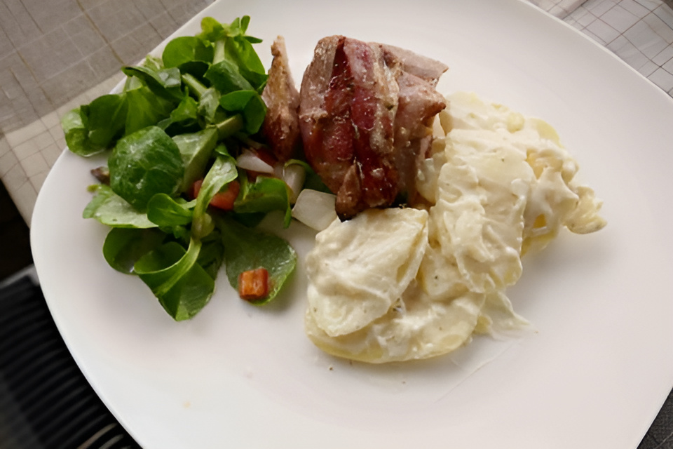 Gevulde varkenshaas van de BBQ