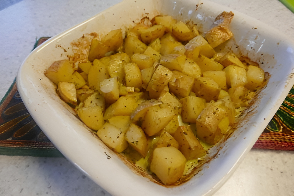 Griekse aardappeltjes uit de oven....