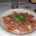 Carpaccio van luchtgedroogde ham