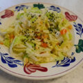 Héél licht pittige Chinese koolsalade.