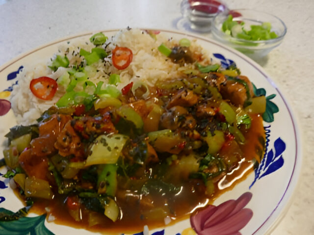 Heerlijke Chinese kip met Shanghai Paksoi