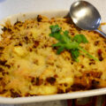 Heerlijke ovenschotel met Chinese kool, champignons, kerrie en gehakt