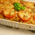 Italiaanse macaroni ovenschotel met gehakt en veel groente