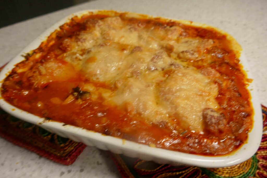 Italiaanse ovenschotel met kip en Grana Padana .... van Ramon.