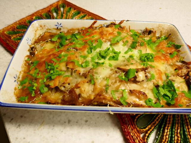 Kazige Kipfilet met Kastanjechampignons uit de Oven…..