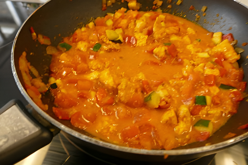 Kip Curry Madras Zonder Pakjes en Zakjes......