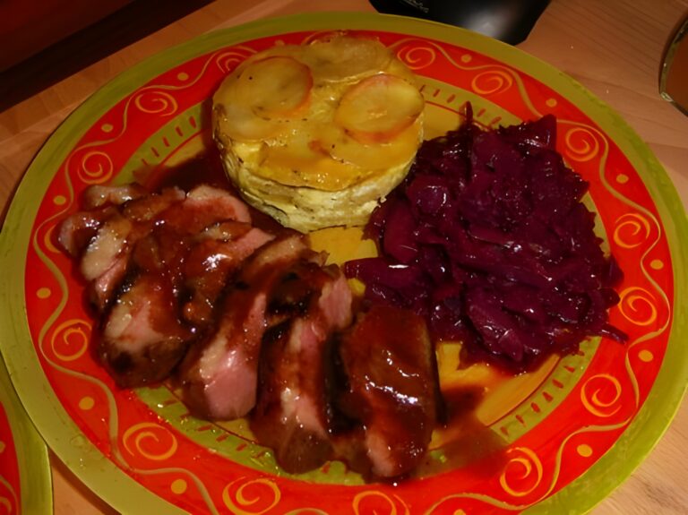 Eendenborstfilet in sherry-sinaasappelsaus